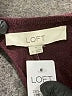 Ann Taylor LOFT Plaid Burgundy Pullover Sweater Size M - photo 7