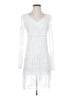 Unbranded 100% Polyester White Casual Dress Size S - photo 1