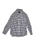 Crewcuts 100% Cotton Checkered-gingham Blue Long Sleeve Button-Down Shirt Size 4 - photo 1