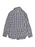Crewcuts 100% Cotton Checkered-gingham Blue Long Sleeve Button-Down Shirt Size 4 - photo 2