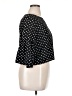 rue21 Polka Dots Black 3/4 Sleeve Blouse Size XL - photo 4