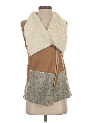 Saturday Sunday Faux Fur Vest (view 1)