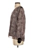 Hale Bob 100% Viscose Animal Print Brown 3/4 Sleeve Blouse Size M - photo 5