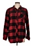 Maurices Plaid Red Long Sleeve Button-Down Shirt Size L - photo 1