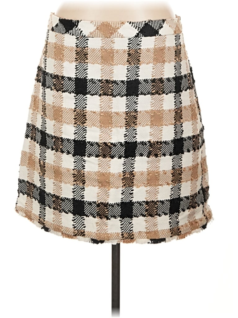 Pre-owned Ann Taylor Casual Skirt In Tan
