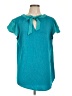 Fortune + Ivy 100% Polyester Teal Short Sleeve Blouse Size 1X - photo 1