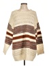 Haptics Stripes Tan Pullover Sweater Size 1X - photo 1