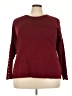 Avenue Burgundy Pullover Sweater Size 26 - 28 Plus - photo 1