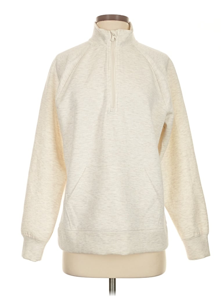 Pre-owned All In Motion Fleece Jacket In Ivory