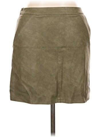 Shinestar Faux Leather Skirt (view 1)