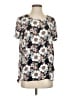 Spense 100% Polyester Black Short Sleeve Blouse Size S - photo 1