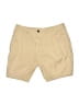 MNG Solid Tan Khaki Shorts Size 8 - photo 1