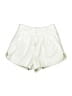 GRAY LABEL 100% Polyester Metallic Ivory Shorts Size S - photo 1