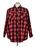 Unbranded Plaid Red Long Sleeve Button-Down Shirt Size 3X - photo 1