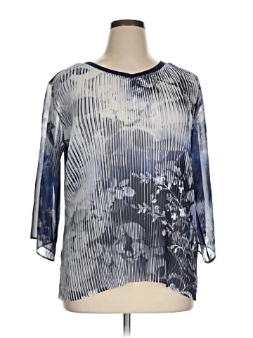 Christopher & Banks 3/4 Sleeve Blouse (view 1)