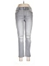Kensie Hearts Gray Silver Jeans Size 8 - photo 1
