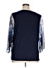 Christopher & Banks 100% Polyester Gray 3/4 Sleeve Blouse Size XL - photo 2