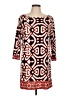 Laundry by Design Print Orange Casual Dress Size 10 - photo 1
