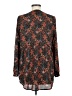 DR2 100% Polyester Floral Black Long Sleeve Blouse Size M - photo 2