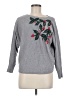 Aaeda Floral Gray Pullover Sweater Size M - photo 1