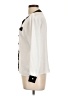 Impressions 100% Polyester Color Block Ivory 3/4 Sleeve Blouse Size 10 - photo 5