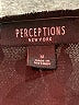 Perceptions Solid Black Casual Dress Size M - photo 7