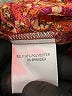 Rose + Olive Animal Print Burgundy Short Sleeve Blouse Size M - photo 8