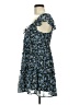 Miami 100% Polyester Floral Blue Cocktail Dress Size M - photo 5