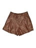 Maeve 100% Polyurethane Metallic Brown Shorts Size 2 Petite - photo 1