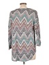 Absolutely Famous Chevron-herringbone Silver 3/4 Sleeve T-Shirt Size L - photo 2