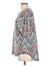 Absolutely Famous Chevron-herringbone Silver 3/4 Sleeve T-Shirt Size L - photo 5