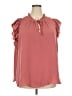 Tamara H. 100% Polyester Pink Sleeveless Blouse Size 3X - photo 1