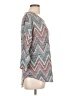 Absolutely Famous Chevron-herringbone Silver 3/4 Sleeve T-Shirt Size L - photo 4