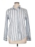 Worthington Stripes Silver Long Sleeve Button-Down Shirt Size XL - photo 1
