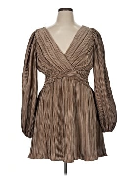 tall brown marble mesh ruched midi dress Brown Mesh Ruched Midi Dress main image 1