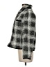 Dylan 100% Polyester Plaid Gray Faux Fur Jacket Size M - photo 5