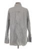 OUTERKNOWN 100% Cotton Chevron-herringbone Gray Long Sleeve Button-Down Shirt Size M - photo 2