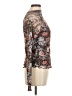 Assorted Brands Floral Brown Long Sleeve Blouse Size M - photo 4