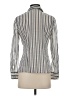 Tory Burch Stripes Silver Long Sleeve Button-Down Shirt Size 4 - photo 2