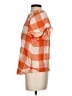 Maeve Checkered-gingham Orange Short Sleeve Blouse Size S - photo 5