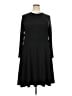 ELOQUII Solid Black Casual Dress Size 22 - photo 1