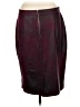 Grace Elements Burgundy Faux Leather Skirt Size 8 - photo 2