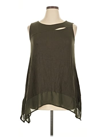 August Silk Sleeveless T-Shirt (view 1)