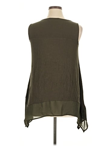 August Silk Sleeveless T-Shirt (view 2)