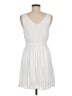 Speechless Solid White Casual Dress Size M - photo 2