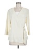 Topshop 100% Polyester Ivory 3/4 Sleeve Blouse Size 8 - photo 1