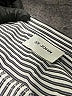 St. John Stripes Silver Sleeveless Button-Down Shirt Size M - photo 6