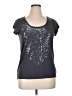 Now Silver Short Sleeve Top Size 16 - photo 1