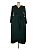 Connected Apparel 100% Polyester Green Casual Dress Size 22 - photo 1