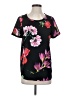 Ann Taylor 100% Polyester Black Short Sleeve Top Size S - photo 1